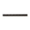 WALL FLIP 8 HOOKS BLACK/WALNUT 0.93KG 81X6X3CM
