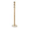 FLAPPER COAT RACK WHITE/NATURAL 7.64KG 40X40X168CM - Image 3