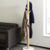 FLAPPER COAT RACK WHITE/NATURAL 7.64KG 40X40X168CM - Image 2