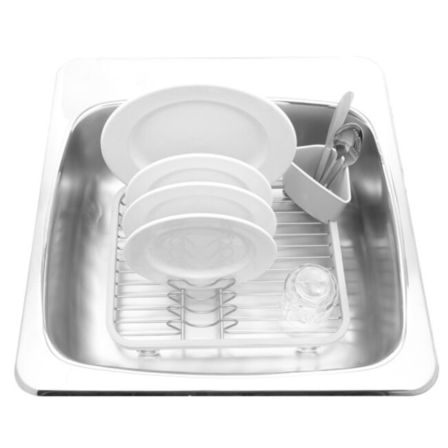 SINKIN DISH RACK WHITE/NICKEL 0.83KG 36X28X14CM - Image 3