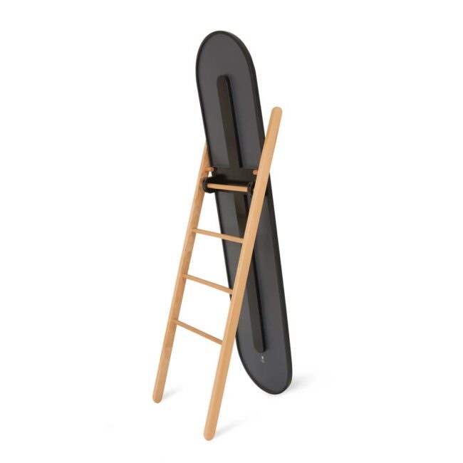 HUB FLOOR MIRROR BLACK & NATURAL 42X58X158CM - Image 4