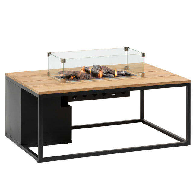 COSILOFT BLACK FRAME & TEAK TOP 120X80X105CM - Image 4