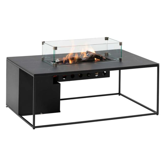 COSIDESIGN LINE BLACK FRAME & BLACK MARBLE LOOK TOP 120X80X47CM - Image 5
