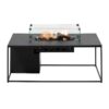COSIDESIGN LINE BLACK FRAME & BLACK MARBLE LOOK TOP 120X80X47CM