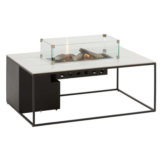 COSIDESIGN LINE BLACK FRAME & WHITE MARBLE LOOK TOP 120X80X47CM - Image 4