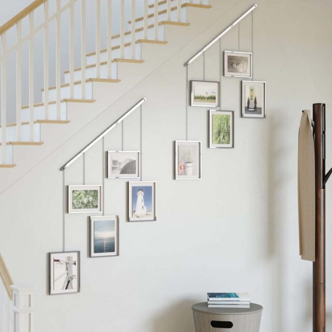 SET OF 5 EXHIBIT 5 PICTURE FRAMES CHROME 70X79X3CM - Image 3