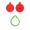 SET OF 3 CHRISTMAS BALL COOKIE CUTTER & MARKERS 7.5X9X2.2CM - Image 3