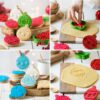 SET OF 3 CHRISTMAS BALL COOKIE CUTTER & MARKERS 7.5X9X2.2CM - Image 2