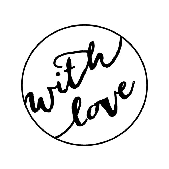 WOODIES STAMP "WITH LOVE" 3.5CM, DIAM. 3.5CM - Image 3