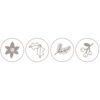 WOODEN SET OF XMAS STAMPS 4PCS DIAM. 20MM - Image 2