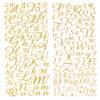 SELF-ADHESIVE ALPHABET GLITTER GOLD 177PCS