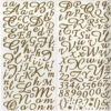 SELF-ADHESIVE ALPHABET GLITTER GOLD 177PCS - Image 2