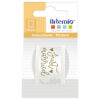GOLD "JUST MARRIED" STICKER STAMPS 3M ROLL 80PCS 25X35MM - Image 2