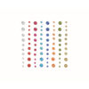 ROUND ADHESIVE RHINESTONES DIAM. 2.5MM-5MM 80PCS