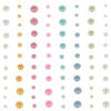 ADHESIVE RHINESTONES 80PCS DIAM. 2.5-5MM