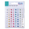 ADHESIVE RHINESTONES 80PCS DIAM. 2.5-5MM - Image 2