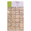 WOODEN ALPHABET BOX 130PCS 6CM