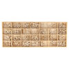 WOODEN ALPHABET BOX 162PCS 1.3CM
