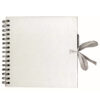 WHITE RECYCLED ALBUM WITH 40 PAPER SHEETS 20CMX20CM