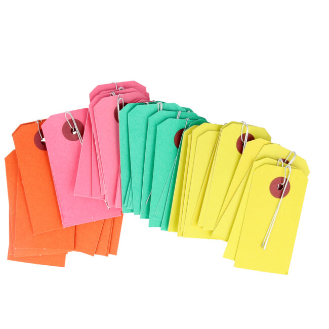 COLORED LABELS WITH METAL WIRE 40PCS 3X5.5CM - Image 3