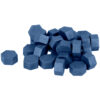 DARK BLUE HEXAGON WAX BEADS 30G 8MM