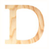 WOODEN LETTER "D" 19CM