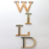 WOODEN LETTER "D" 19CM - Image 2