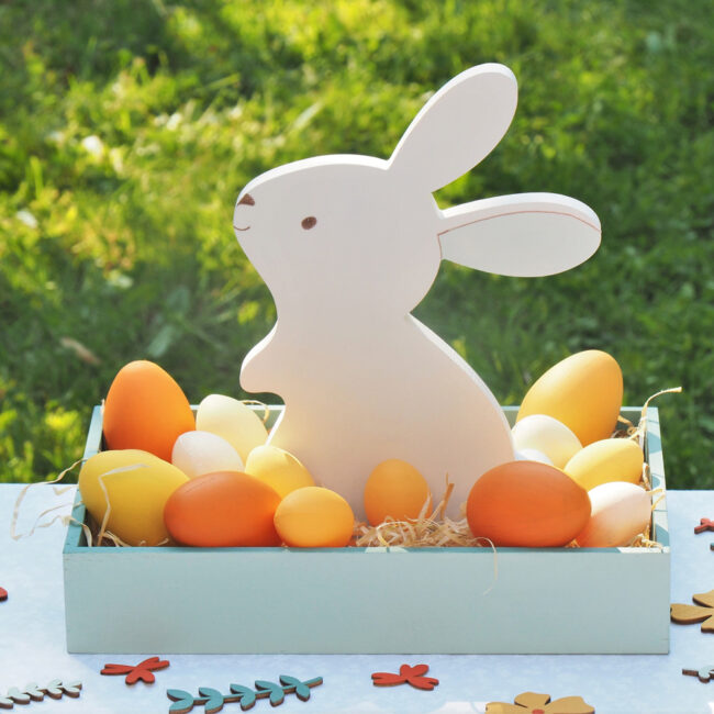 WOODEN RABBIT TRAY 25X17X4,5CM - Image 4