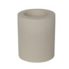 TEALIGHT HOLDER JULA BEIGE 6.5X6.5X8CM