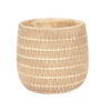 CERAMIC WEAVE POT 21.5X21.5X19.5CM