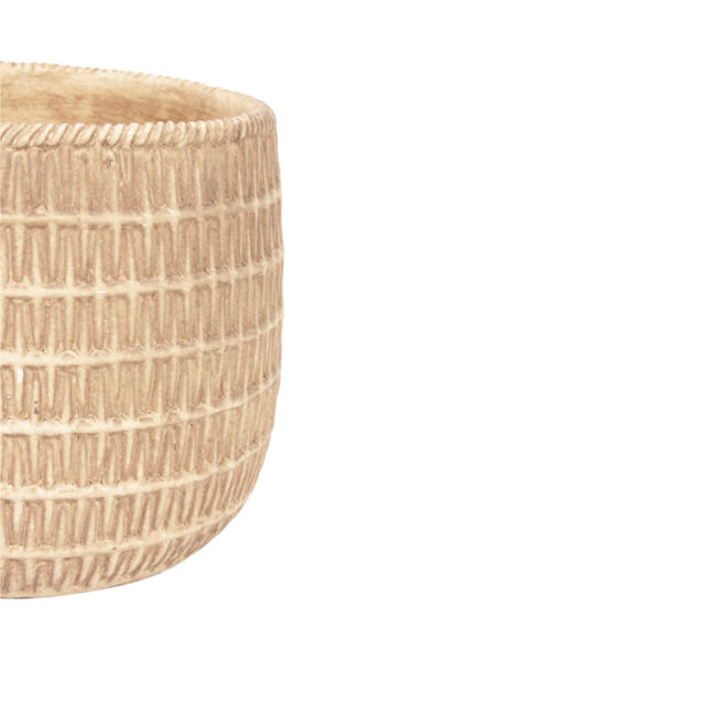 CERAMIC WEAVE POT 21.5X21.5X19.5CM - Image 3