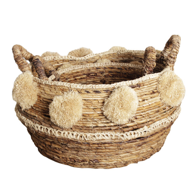 POMPOM BASKET 60X35X60CM - Image 3
