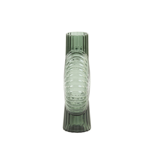 VASE MIA GLASS GREY 18.5X8.5X25CM - Image 3