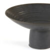 DISH ON BASE LEVANI CERAMIC BLACK 28X18.5CM - Image 3
