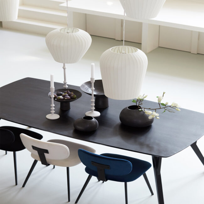 DISH ON BASE LEVANI CERAMIC BLACK 28X18.5CM - Image 5