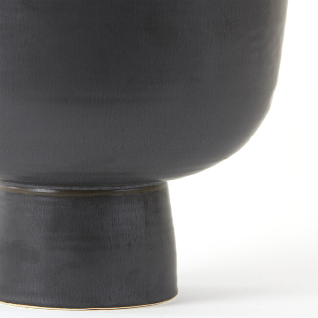 VASE SHALWA CERAMIC BLACK 18X25CM - Image 3