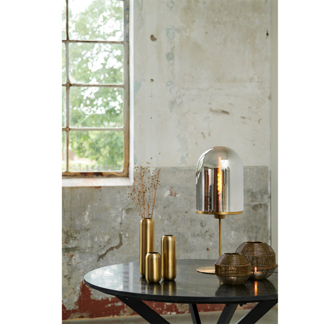 VASE LEVA SHINY MATT BRONZE 7.5X22CM - Image 4