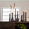 CANDLEHOLDER MOURA MATT BLACK  8X20CM - Image 2