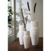VASE PICACHO CERAMIC MATT WHITE 14X35.5CM - Image 2