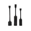 SET OF 3 CANDLEHOLDER MAX TRESCALES DARK BRONZE 6.5X35.5CM