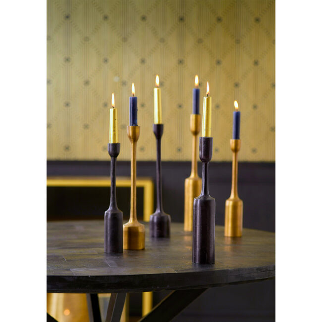 SET OF 3 CANDLEHOLDER MAX TRESCALES DARK BRONZE 6.5X35.5CM - Image 5