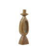 CANDLEHOLDER DJANGO WOOD MATT DARK BROWN 13X13X43CM - Image 2