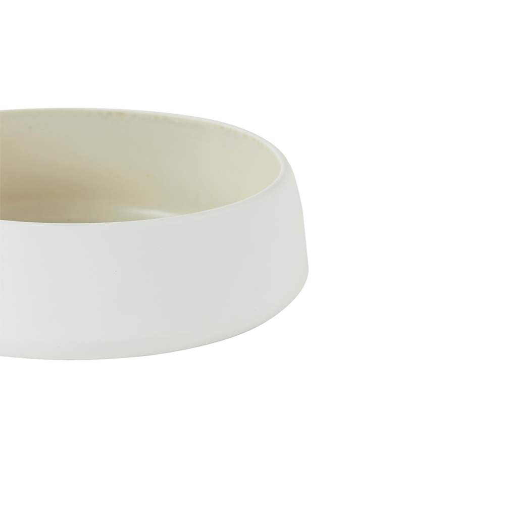 DISH GATIA CERAMIC MATT WHITE 24.5X10CM - Image 3