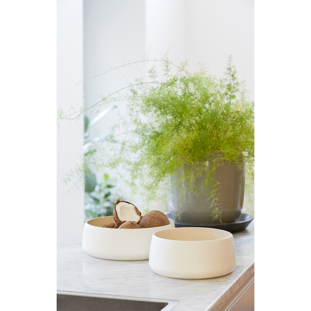 DISH GATIA CERAMIC MATT WHITE 24.5X10CM - Image 4