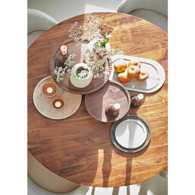 DISH SAVIA MARBLE BROWN 34X20X1.5CM - Image 4
