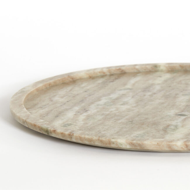 DISH ASTIA MARBLE BROWN 30X2CM - Image 3