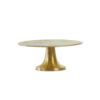 DISH ON BASE MOKUNA GOLD 30X13CM