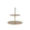 STAND 2 LAYER TRESA GOLD 30.5X27.5X31CM