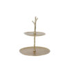 STAND 2 LAYER TRESA GOLD 30.5X27.5X31CM - Image 2