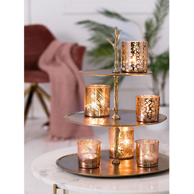 STAND 3 LAYER TRESA GOLD 35X31X45CM - Image 7